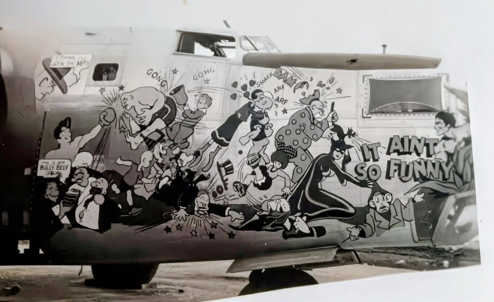 B-24 Liberator Nose Art: The Story of It Ain't So Funny (1944)